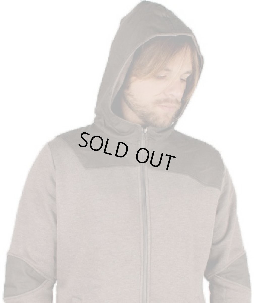 画像4: PLAZMAメンズ・パーカー「Angular / ブラウン×メランジ」 (4)