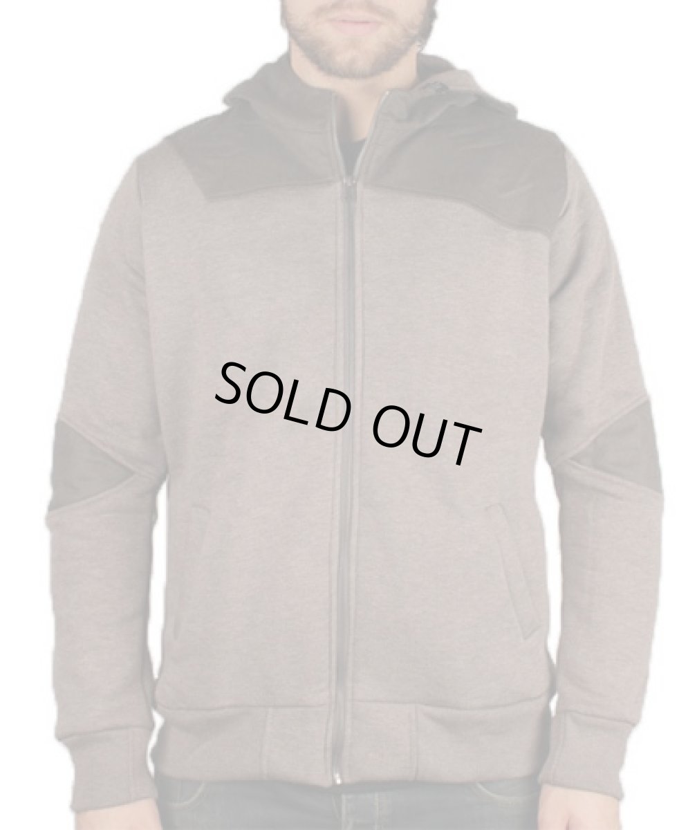 画像2: PLAZMAメンズ・パーカー「Angular / ブラウン×メランジ」 (2)