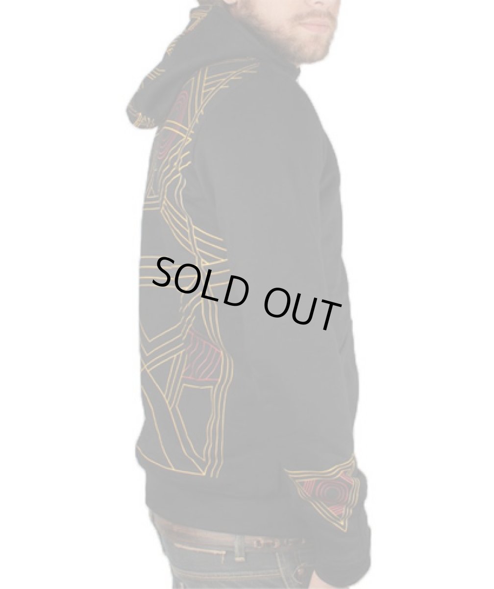 画像2: PLAZMAメンズ・パーカー「Carpet Bot / ブラック」 (2)