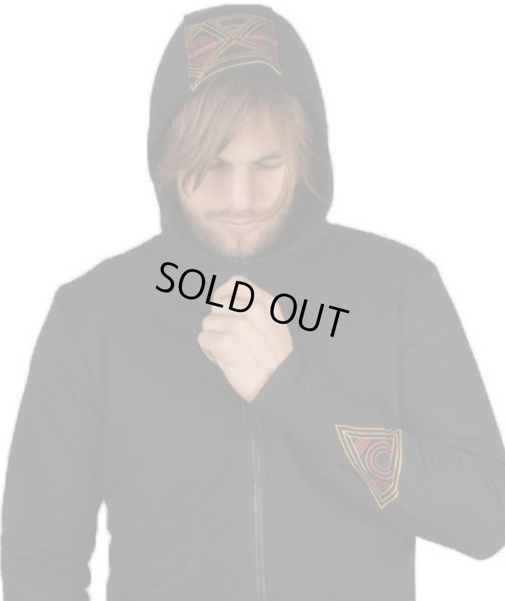 画像4: PLAZMAメンズ・パーカー「Carpet Bot / ブラック」 (4)