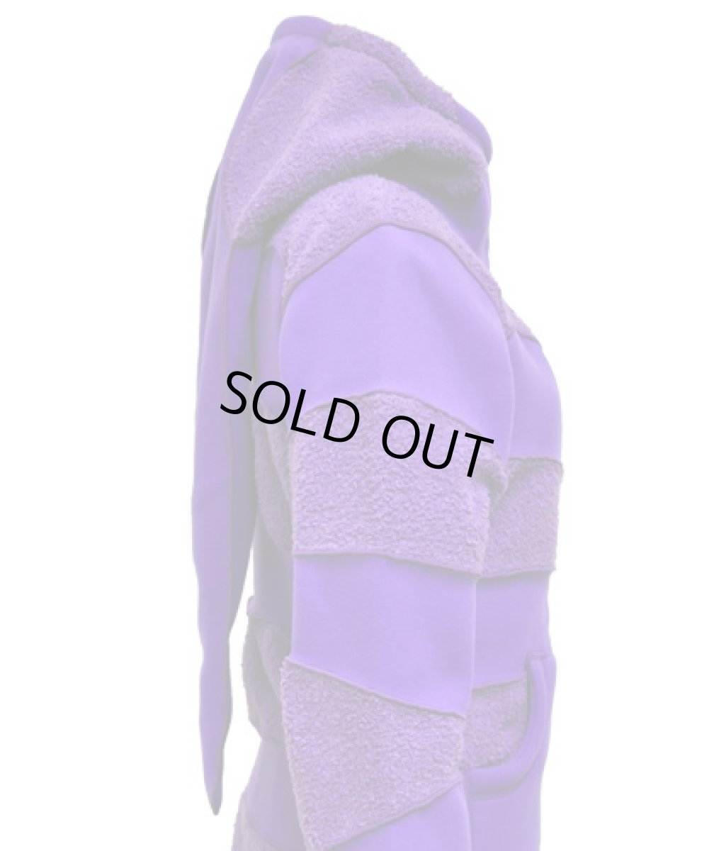 画像3: BONEレディース・フリース・パーカー / パープル (3)