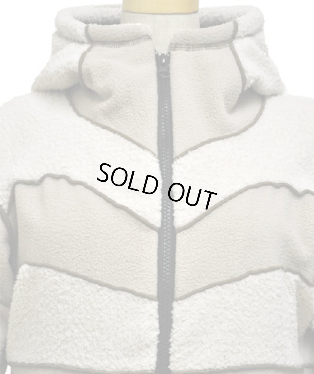 画像2: BONEレディース・フリース・パーカー / アイボリー (2)