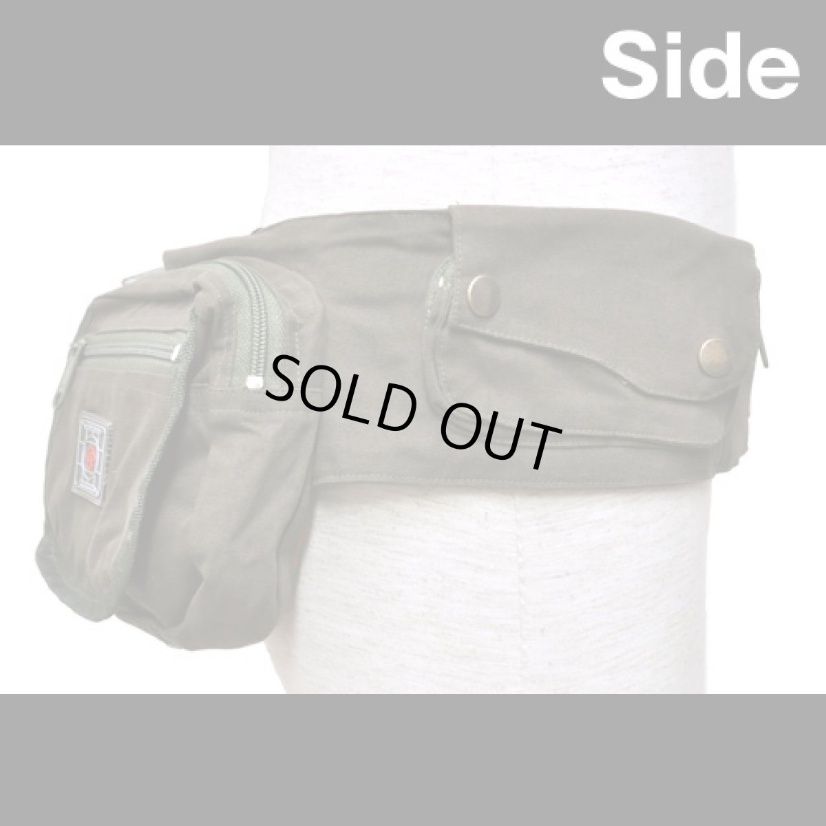 画像2: Flying Agaric ウエストバッグ / カーキ (2)