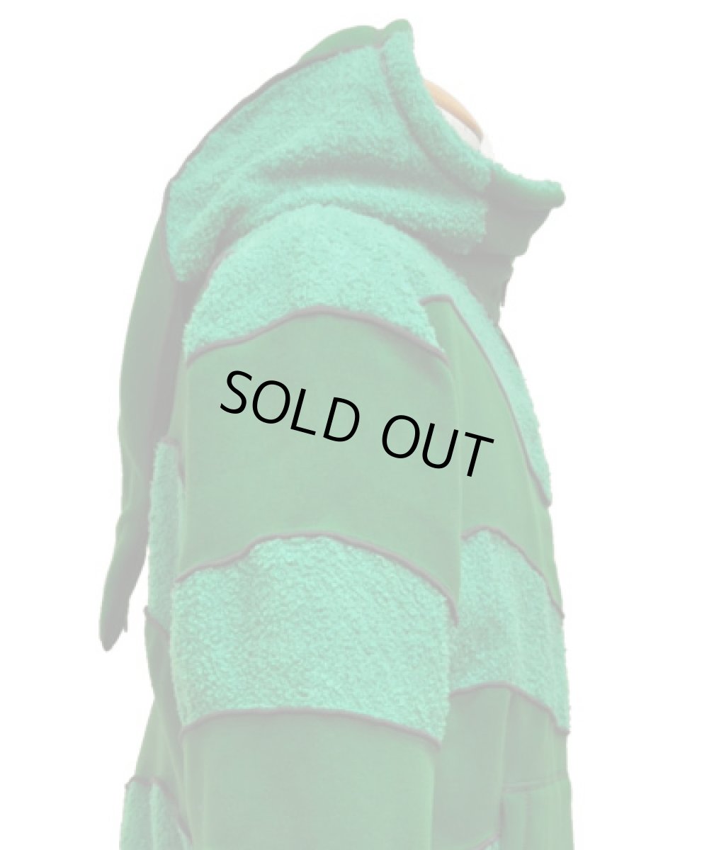 画像3: BONEメンズ・フリース・パーカー / グリーン (3)