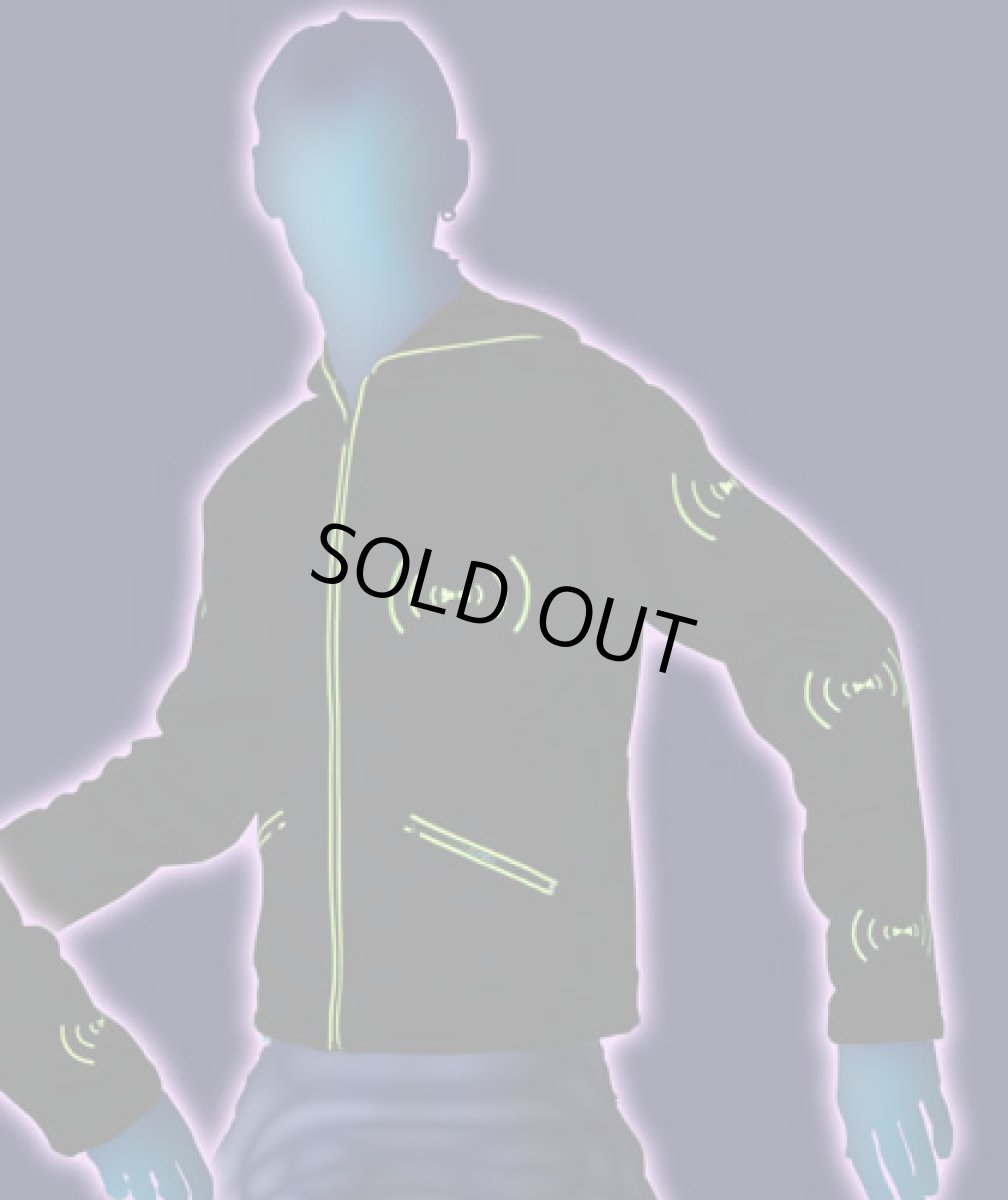 画像2: SPACE TRIBEユニセックス・パーカー/ブラック＋イエロー (2)