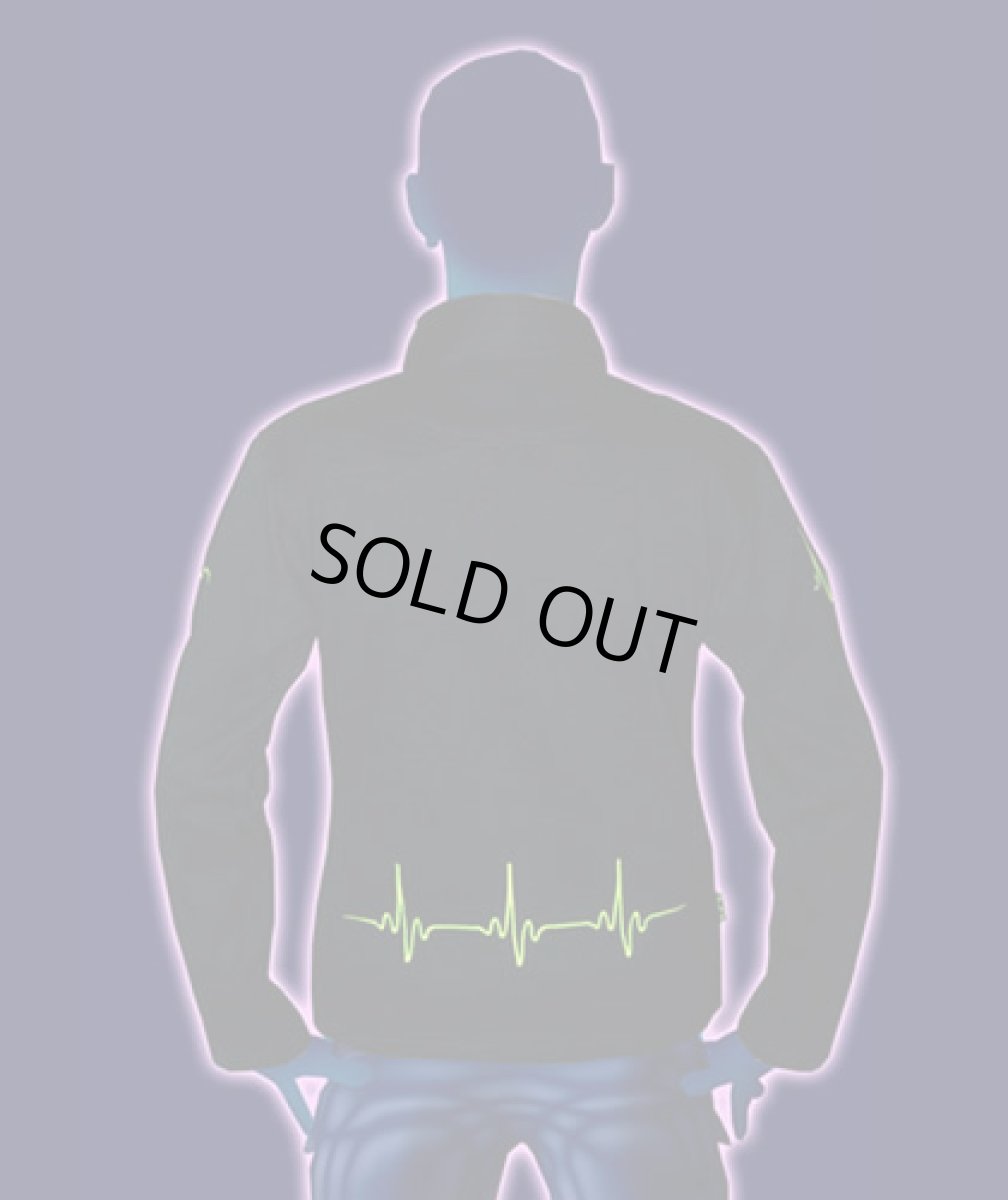 画像3: SPACE TRIBEユニセックス・ジャケット(フード別売り)「UV Yellow Pulse」 (3)