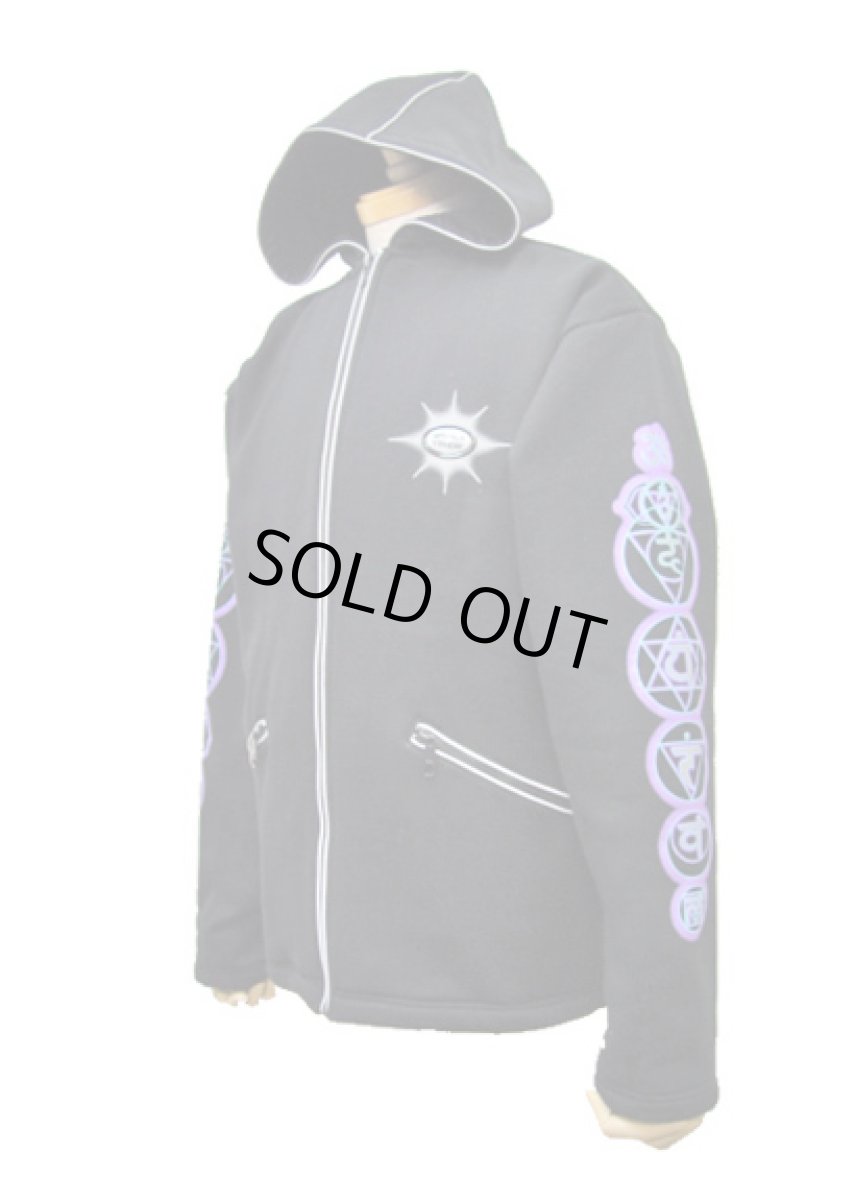 画像4: SPACE TRIBEメンズパーカー「CHAKRA/パープル」 (4)