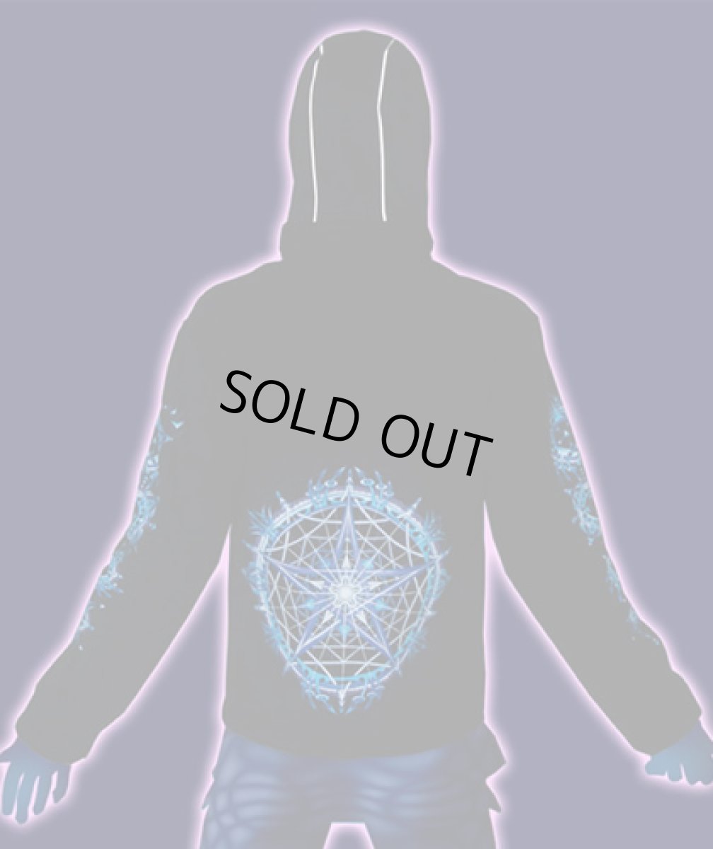 画像2: SPACE TRIBEメンズ・パーカー「Stellar Aqua 」 (2)