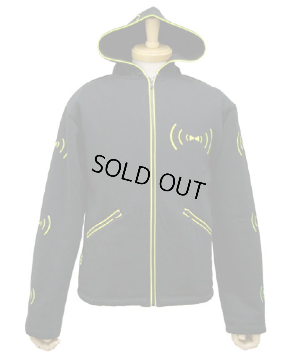 画像5: SPACE TRIBEユニセックス・パーカー/ブラック＋イエロー (5)