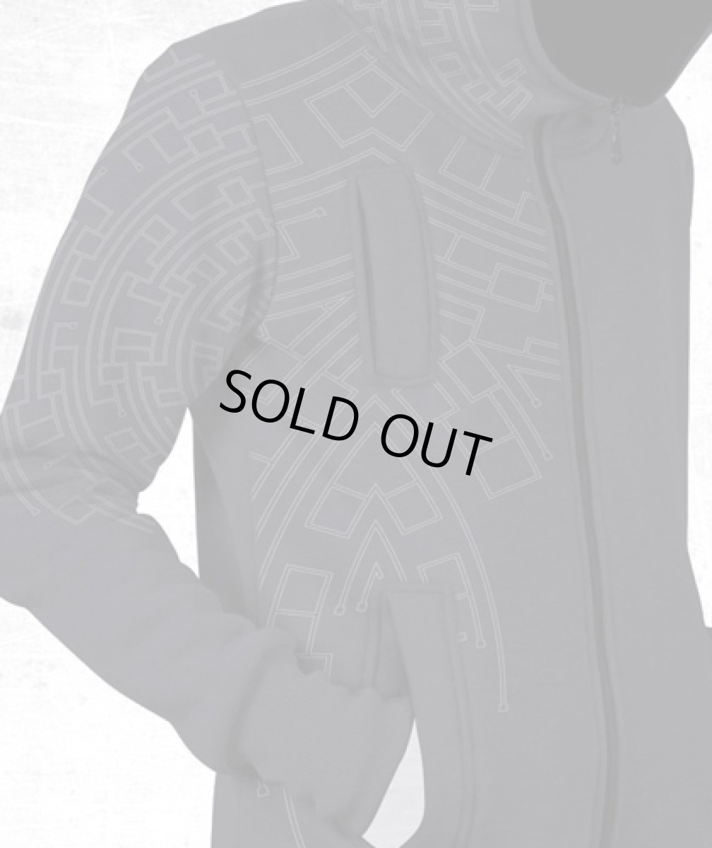 画像2: PLAZMAメンズ・パーカー「Spirit / ダークグレー」 (2)