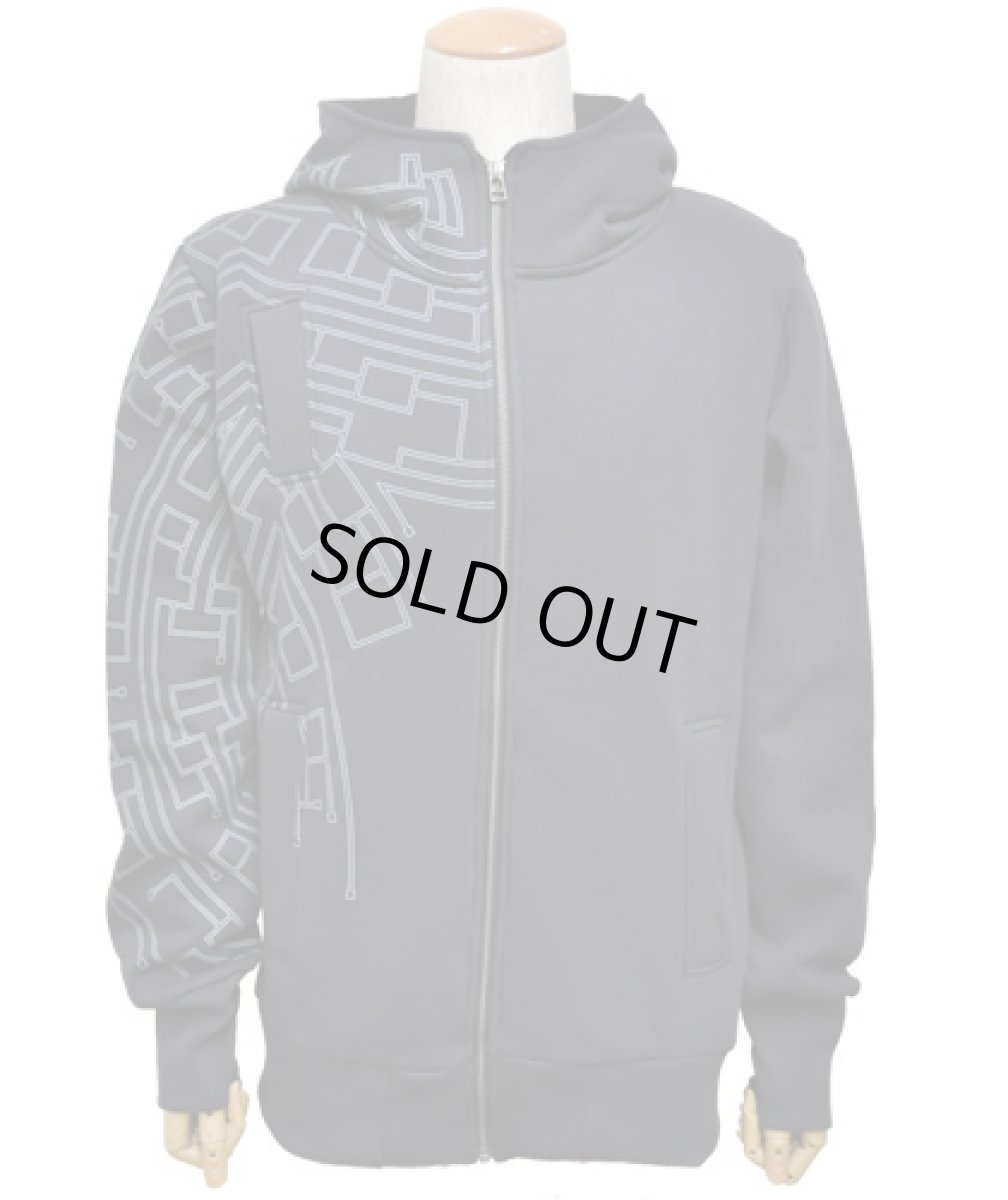 画像4: PLAZMAメンズ・パーカー「Spirit / ダークグレー」 (4)