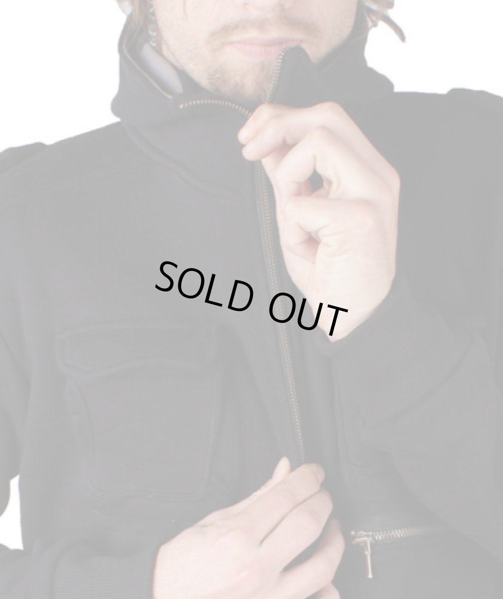 画像3: PLAZMAメンズ・パーカー「War Jacket/ブラック」 (3)