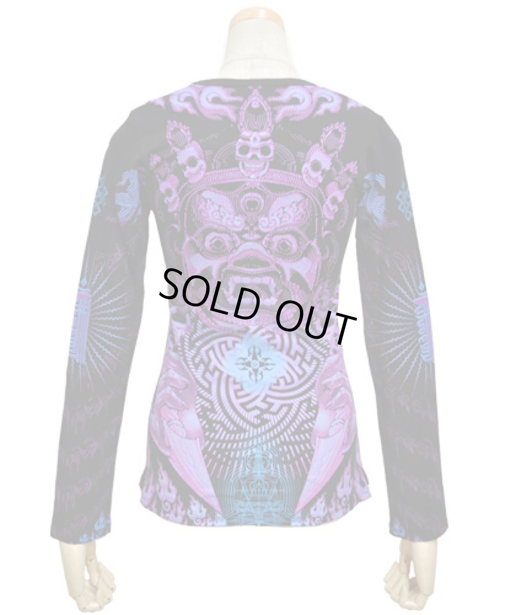 画像3: SPACE TRIBE レディース・長袖カットソー「Violet Mahakala」 (3)