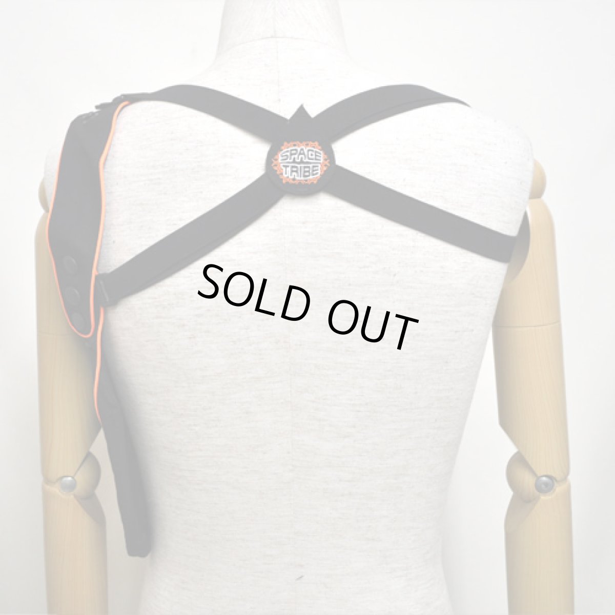 画像2: SPACE TRIBE & ORANGEバッグ/ブラック&オレンジ(S/Mサイズ) (2)