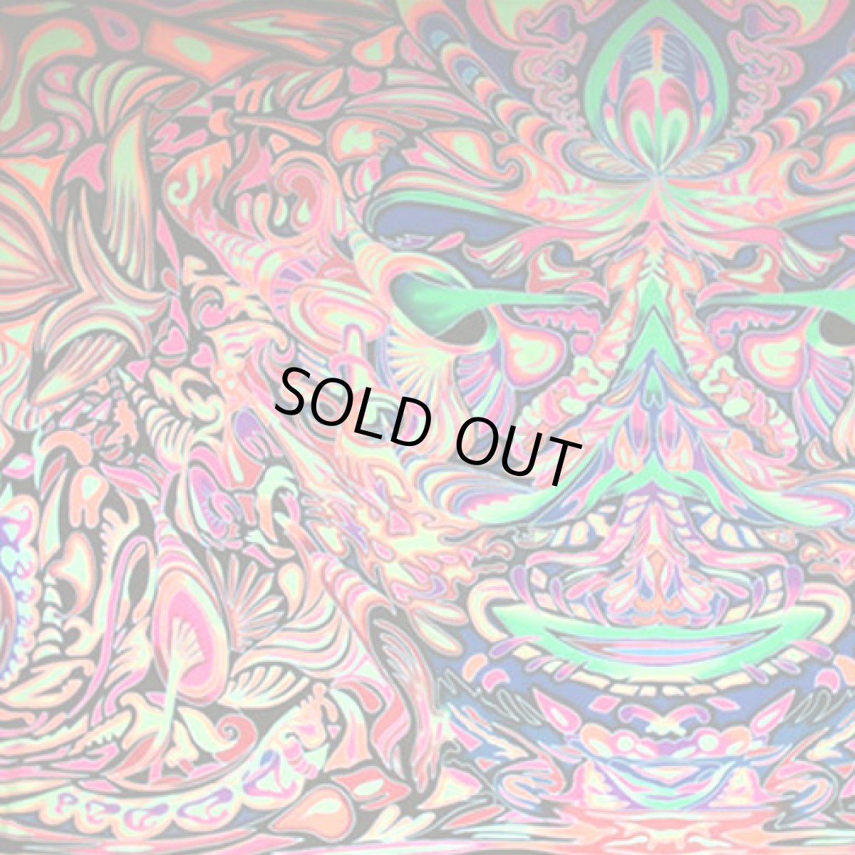 画像3: SPACE TRIBEバティック3.6m×2m「Shroom Head」 (3)