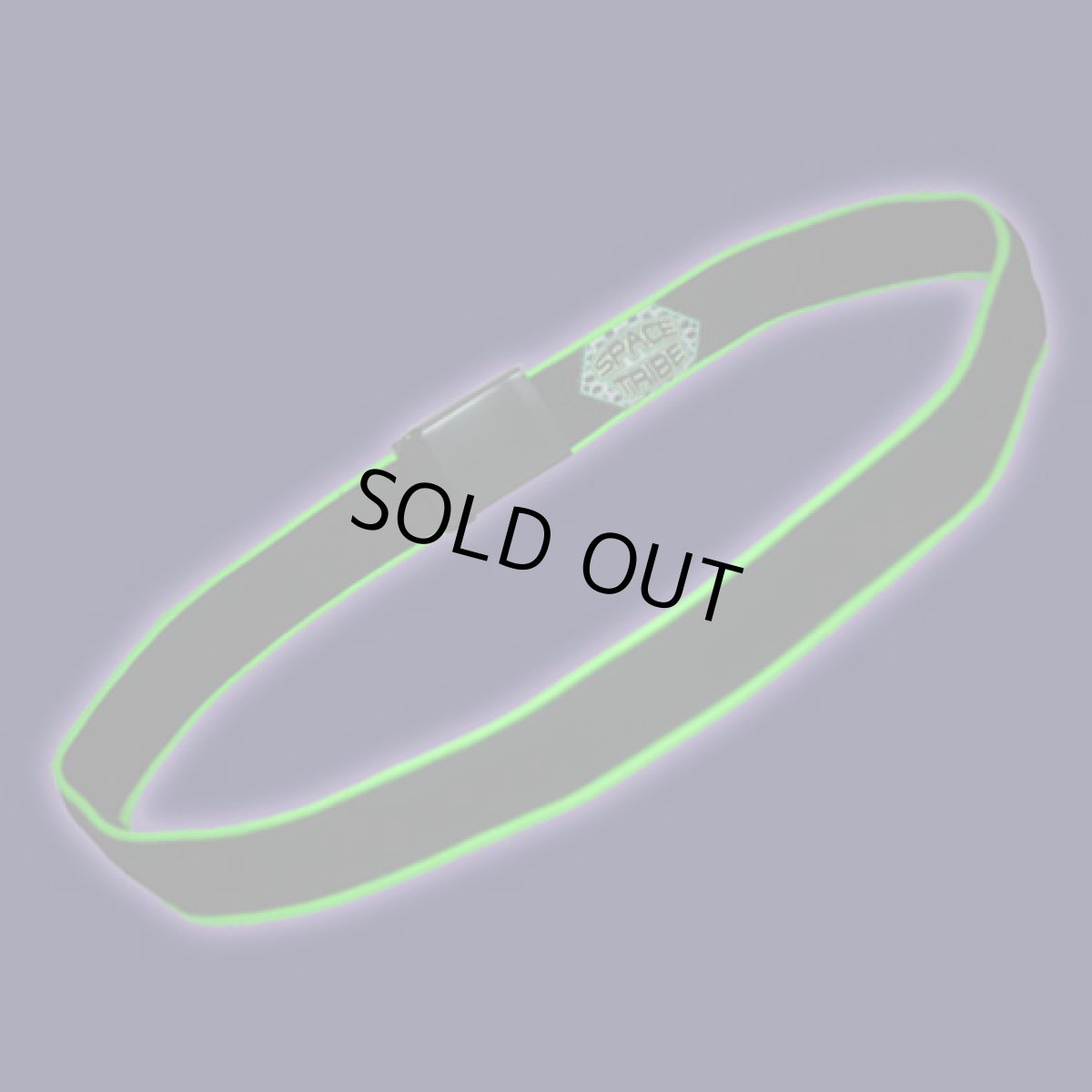 画像2: SPACE TRIBE ベルト「UFO Money Belt /ブラック + UVライム」 (2)