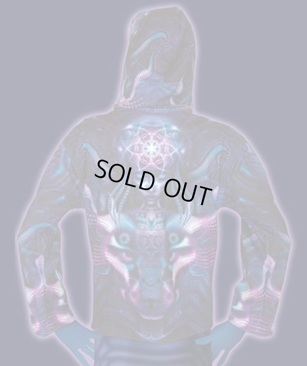 画像2: SPACE TRIBEメンズ・パーカー「Violet Foxy Lady」 (2)