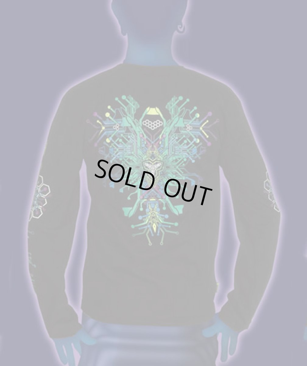 画像3: SPACE TRIBEメンズ・長袖Tシャツ「Techno Sapien」 (3)