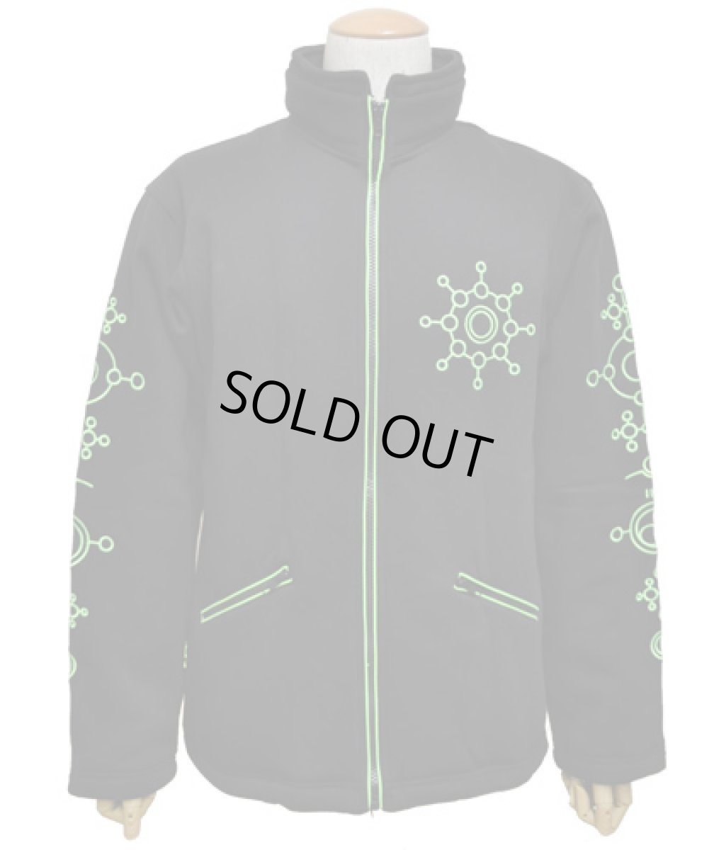 画像4: SPACE TRIBE メンズ・ジャケット(フード別売り)「UV Lime Alien Glyph」 (4)