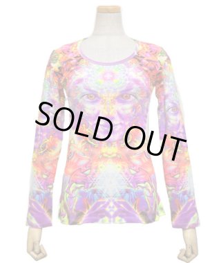 SPACE TRIBE ブッダアイ長袖カットソー Space Tribe オリジナルTシャツ