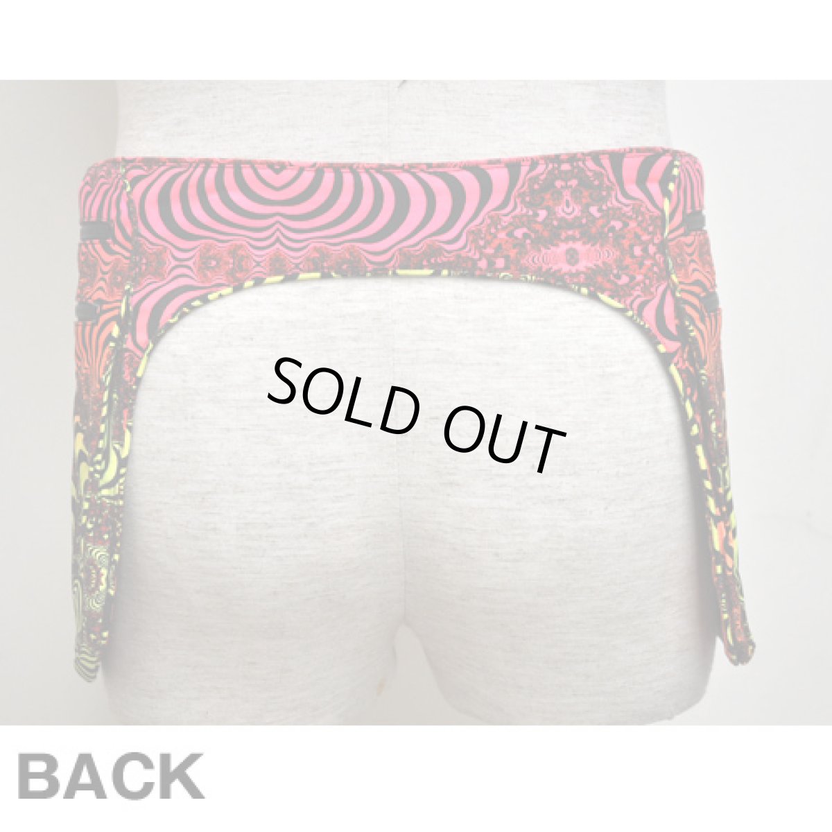 画像4: SPACE TRIBE 8ポケットウエストバッグ「Rainbow Fractal-B」 (4)