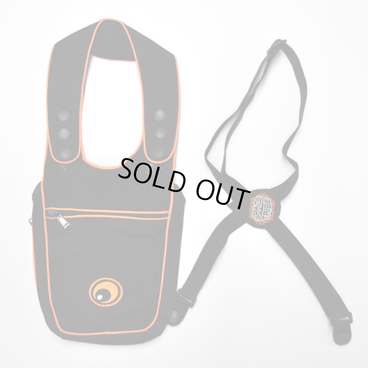 画像4: SPACE TRIBE & ORANGEバッグ/ブラック&オレンジ(S/Mサイズ) (4)