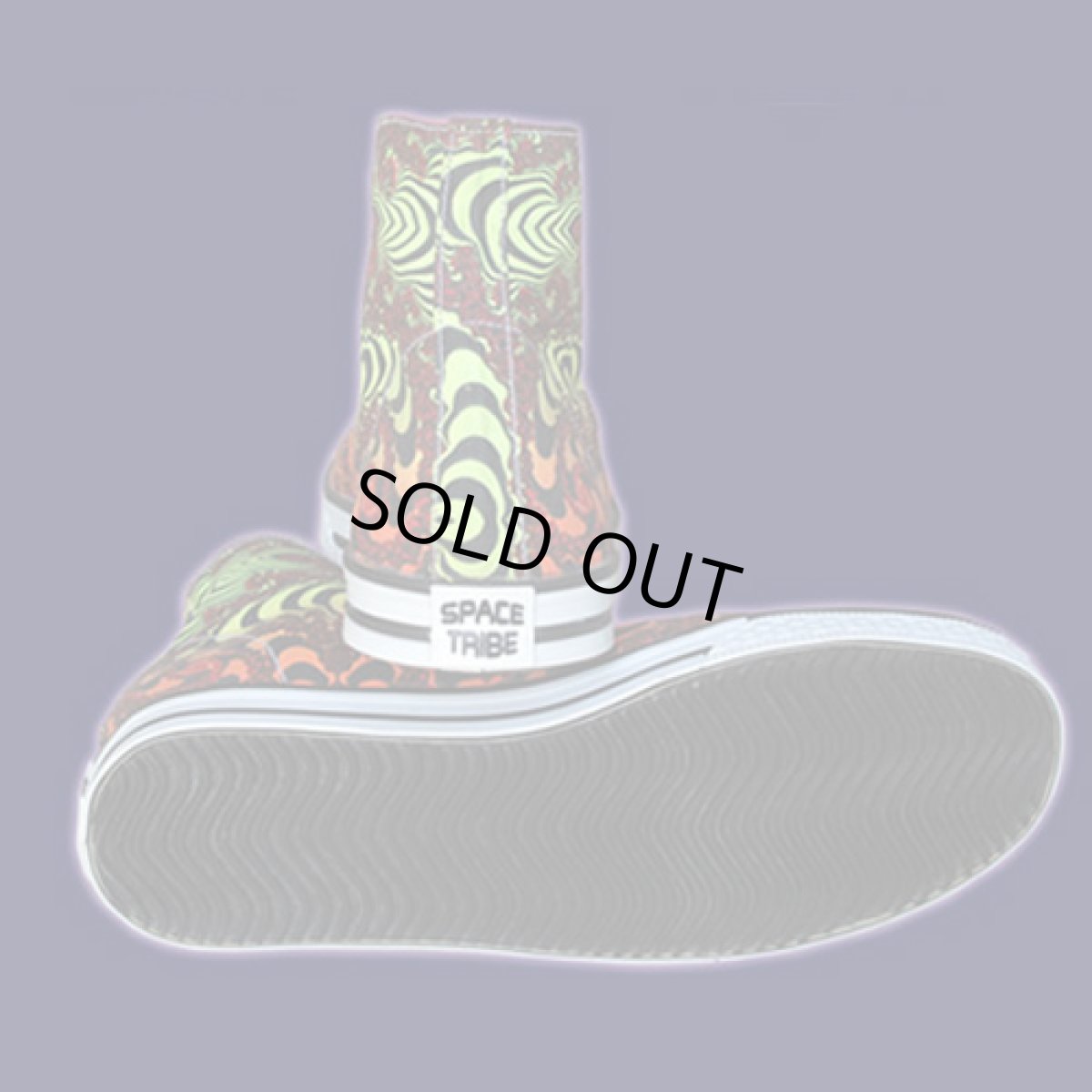 画像3: SPACE TRIBE シューズ「Allstars / Rainbow Fractal」(ファスナー付き) (3)