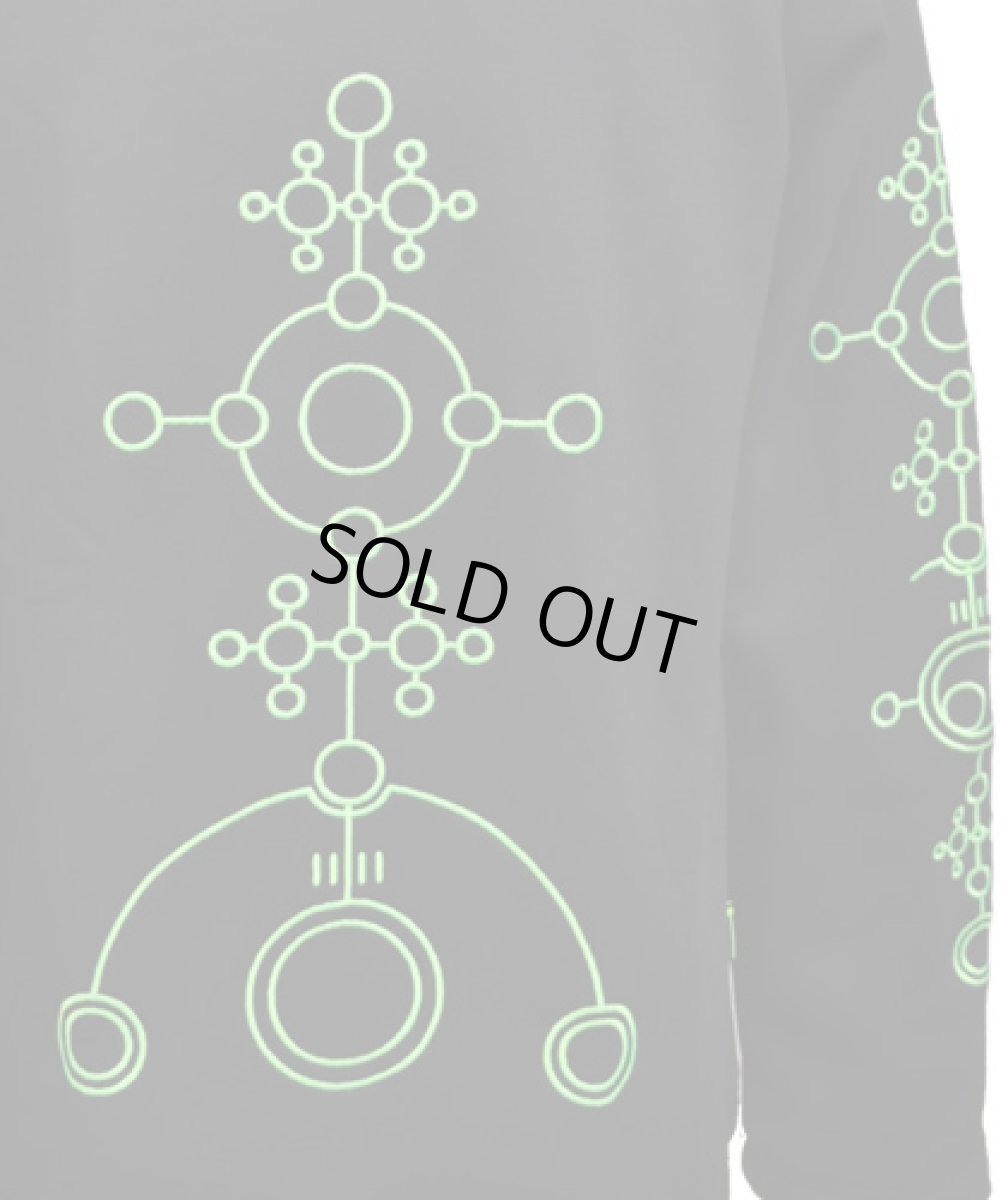 画像5: SPACE TRIBE メンズ・ジャケット(フード別売り)「UV Lime Alien Glyph」 (5)