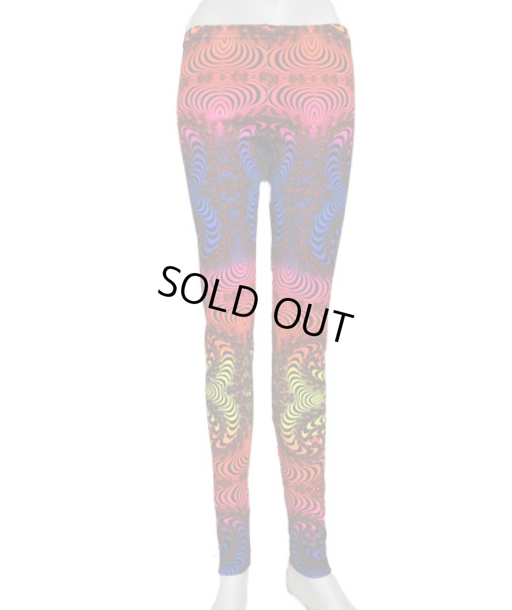 画像2: SPACE TRIBE レギンス「Rainbow Fractal」 (2)