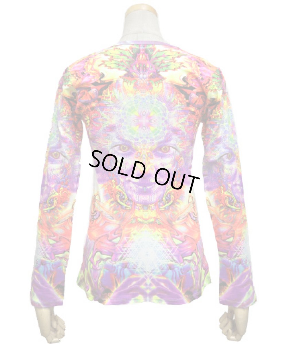 画像2: SPACE TRIBE レディース・長袖カットソー「Namaste」 (2)