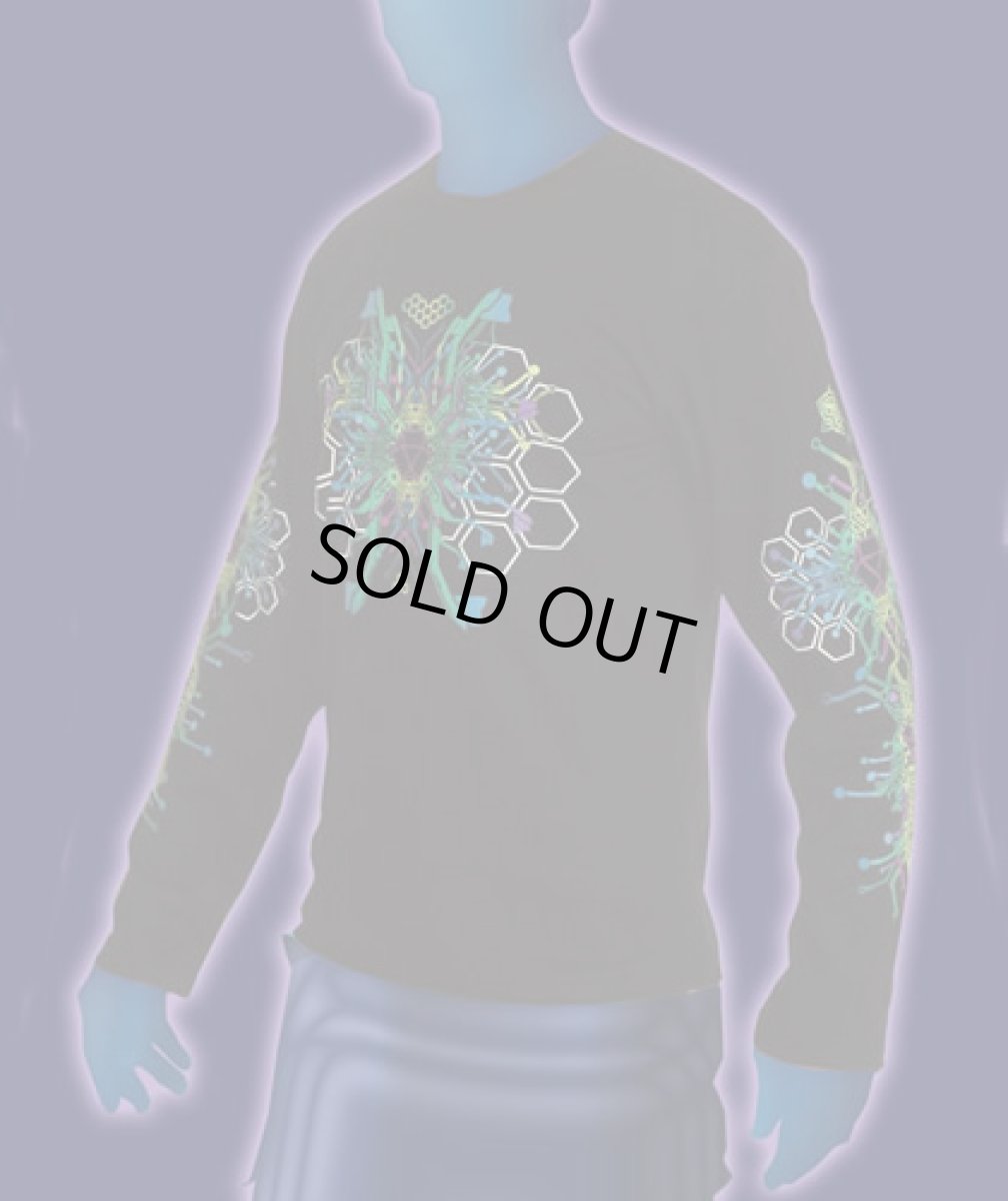 画像2: SPACE TRIBEメンズ・長袖Tシャツ「Techno Sapien」 (2)