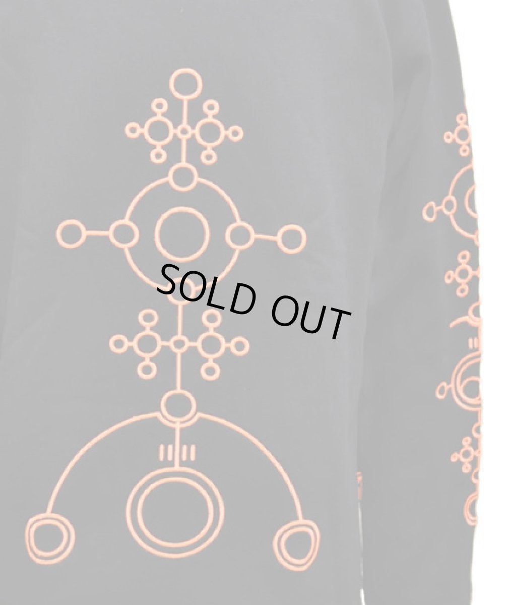 画像5: SPACE TRIBE メンズ・ジャケット(フード別売り)「UV Orange Alien Glyph」 (5)