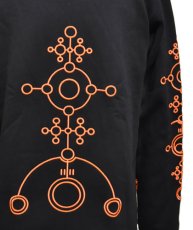 画像5: SPACE TRIBE メンズ・ジャケット(フード別売り)「UV Orange Alien Glyph」 (5)