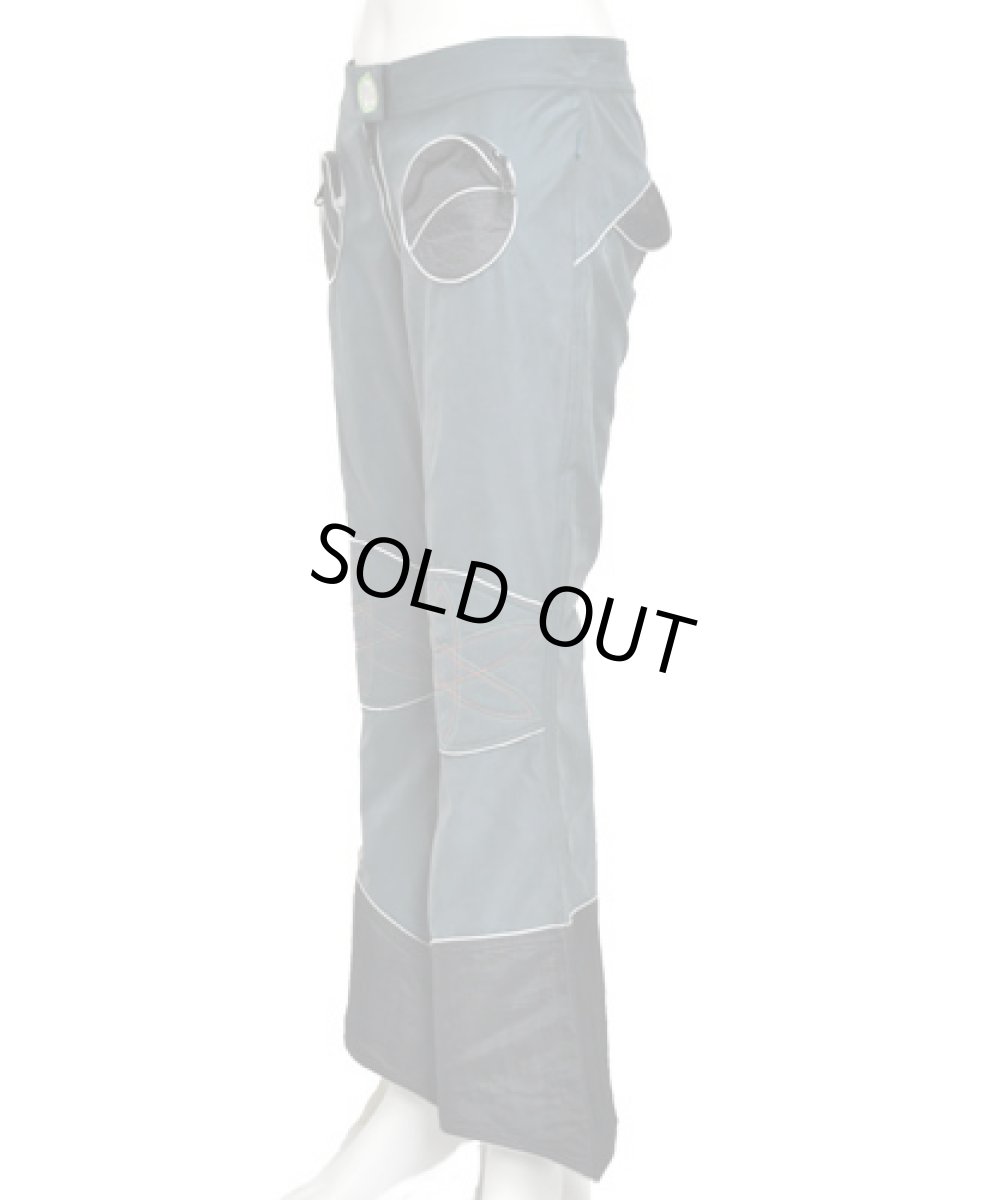 画像2: Moon Walker レディース・フレアパンツ / グリーン (2)