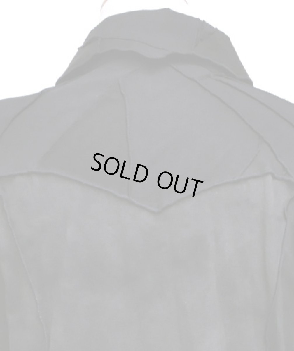 画像5: BONE メンズ・パッチワークシャツ / ウォッシュブラック (5)