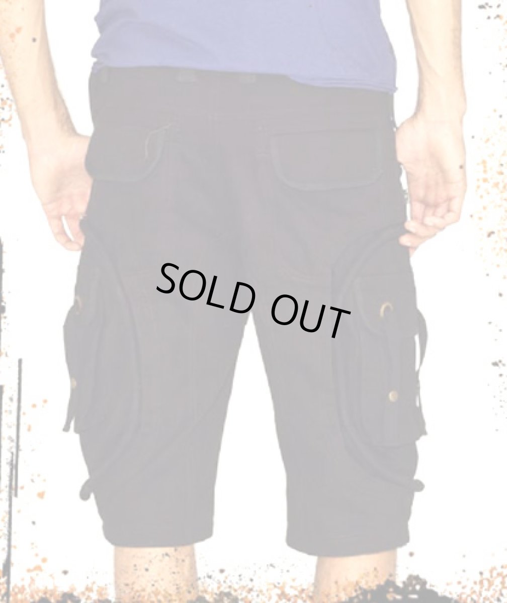 画像2: PSYLO メンズ・パンツ「Razor Rmx Shorts / ブラック」 (2)