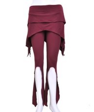 画像1: KAYO - Anime Clothing「スカートパンツ / マルーン」 (1)