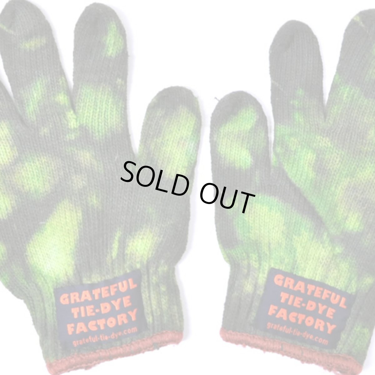 画像2: GRATEFUL TIE-DYE FACTORY レディース軍手袋 / グリーン (2)