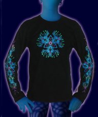 画像1: SPACE TRIBEメンズ・長袖Tシャツ「UltraHedron」 (1)