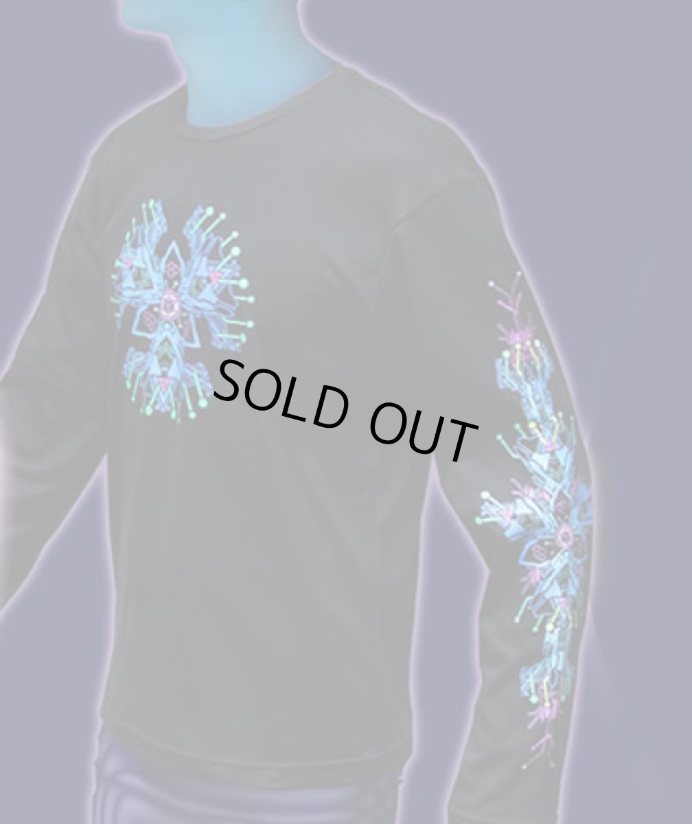 画像2: SPACE TRIBEメンズ・長袖Tシャツ「UltraHedron」 (2)