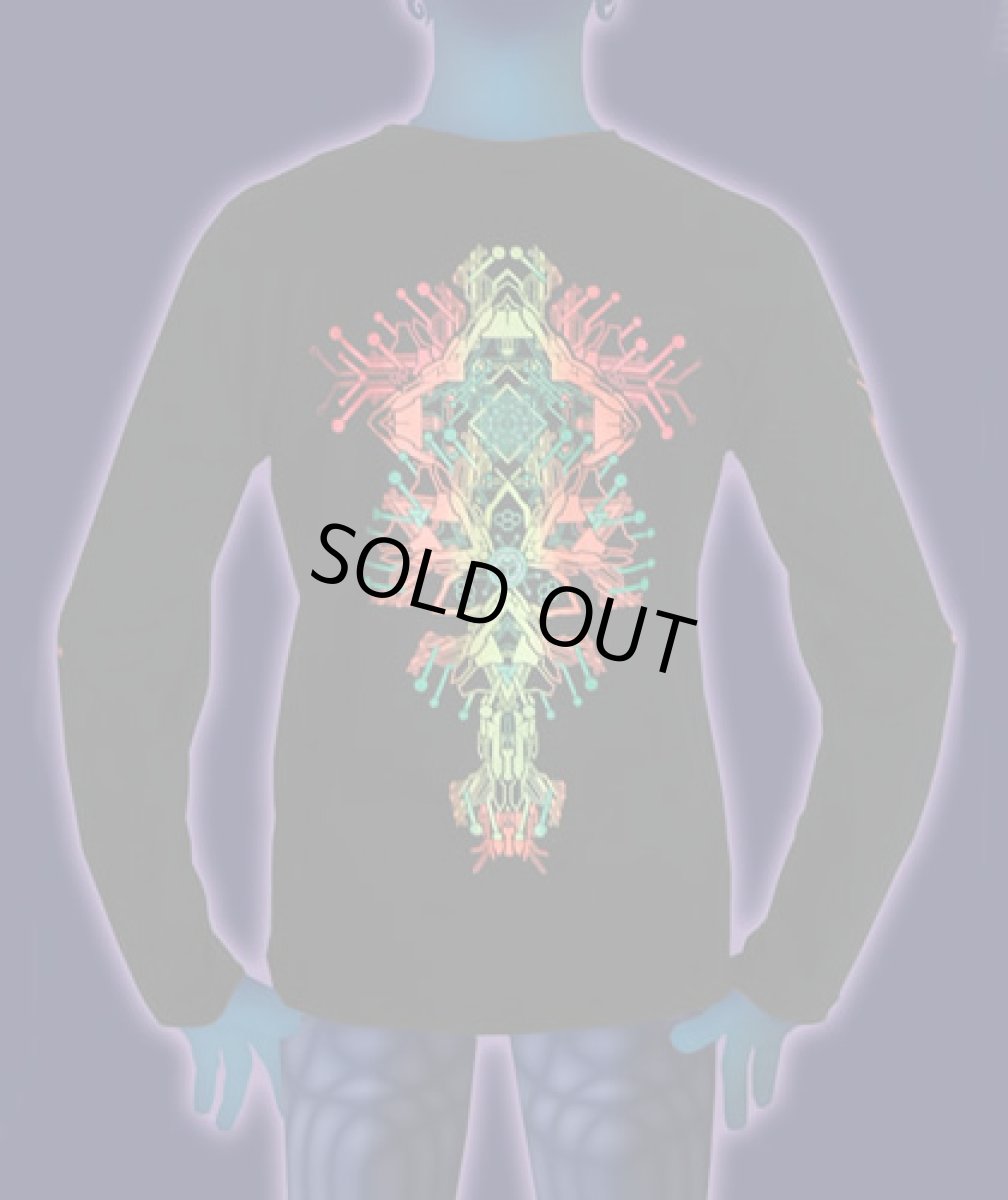 画像3: SPACE TRIBEメンズ・長袖Tシャツ「Fire Hedron」 (3)