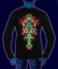 画像3: SPACE TRIBEメンズ・長袖Tシャツ「Fire Hedron」 (3)