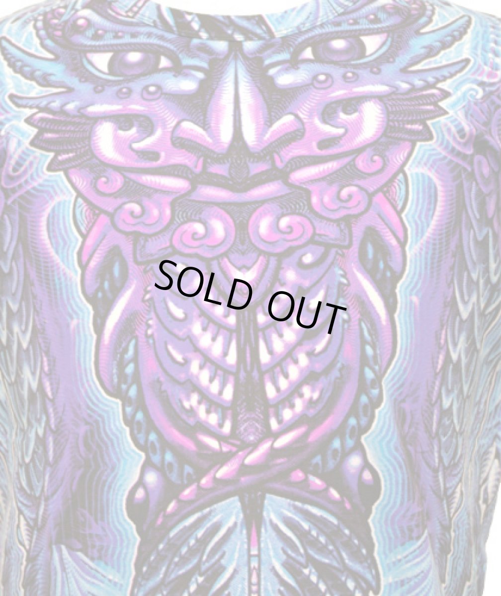 画像4: SPACE TRIBEメンズ・Tシャツ「Violet Barong Totem」 (4)