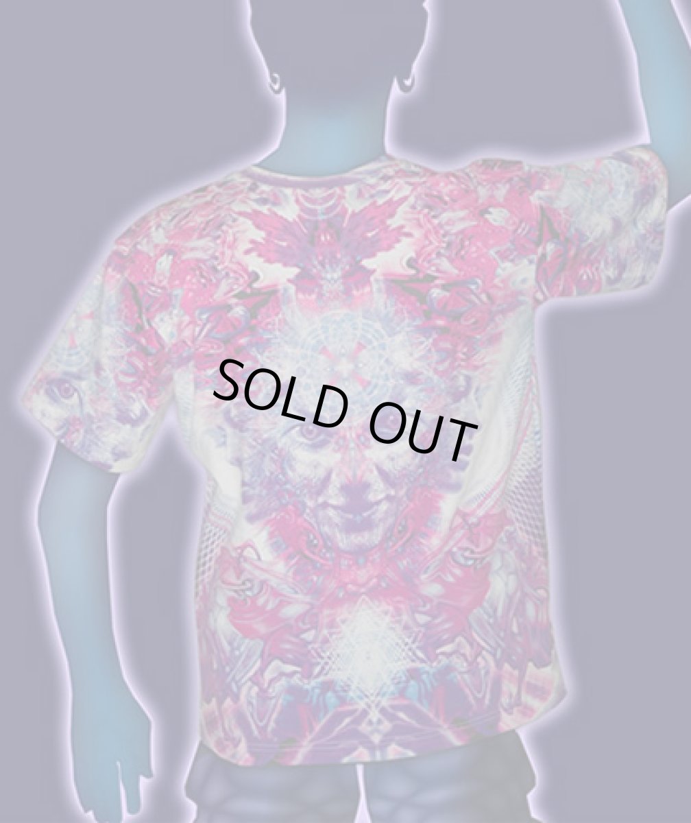 画像2: SPACE TRIBEメンズ・Tシャツ「Violet Namaste」 (2)