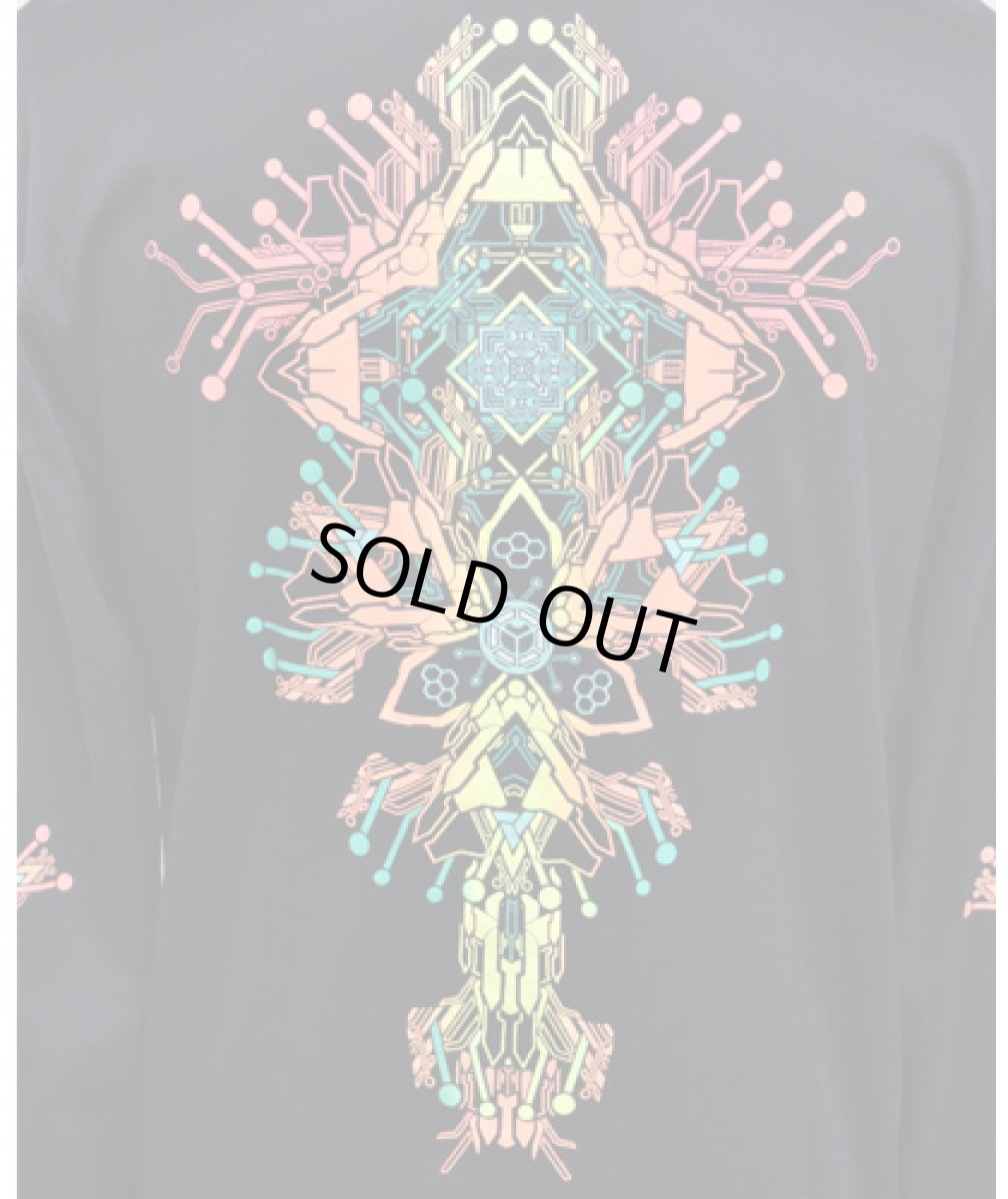 画像5: SPACE TRIBEメンズ・長袖Tシャツ「Fire Hedron」 (5)