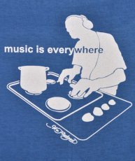 画像4: メンズ・Tシャツ「Music is Everywhere  / ブルー」 (4)