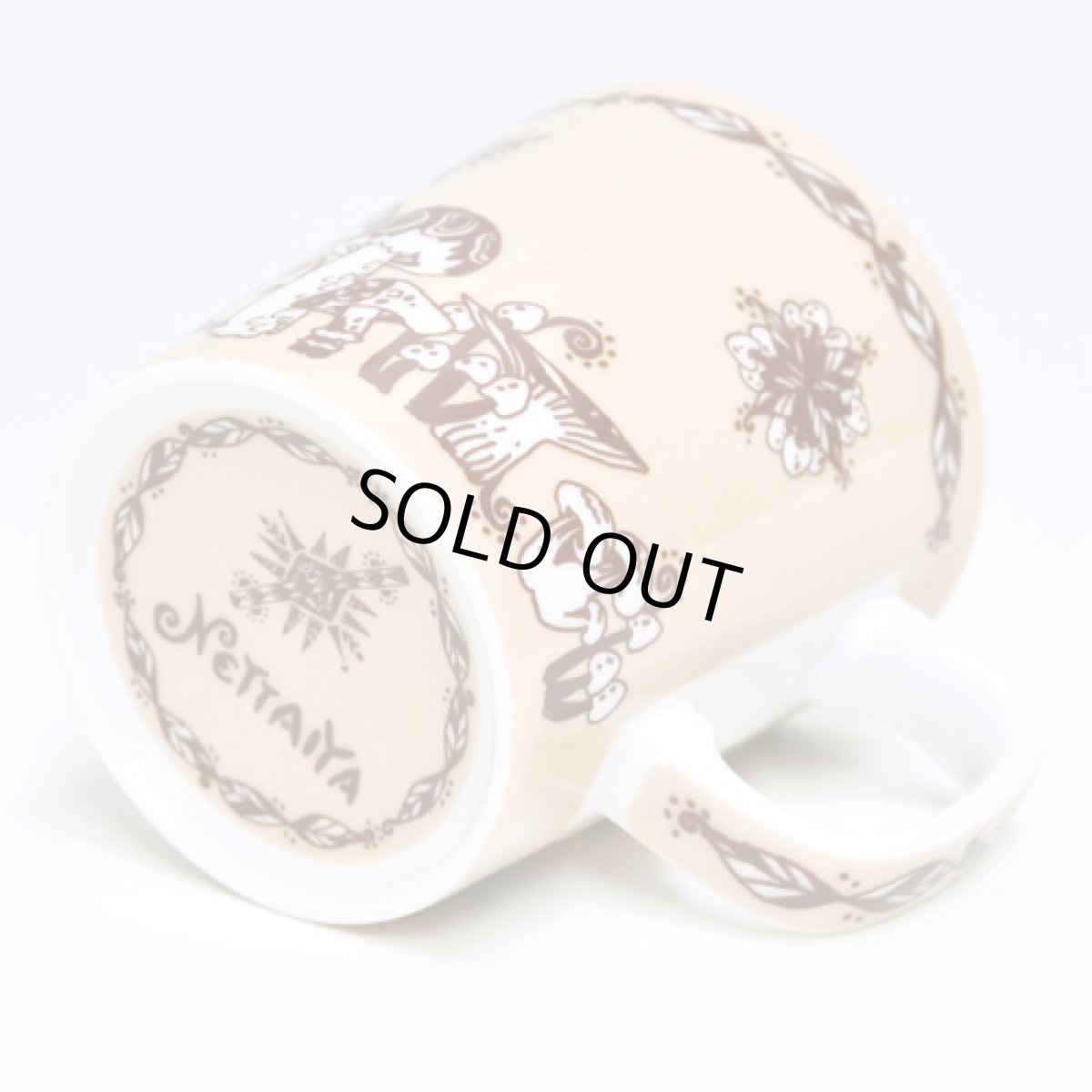 画像4: NETTAIYA マグカップ「きのこ/ベージュイエロー」 (4)