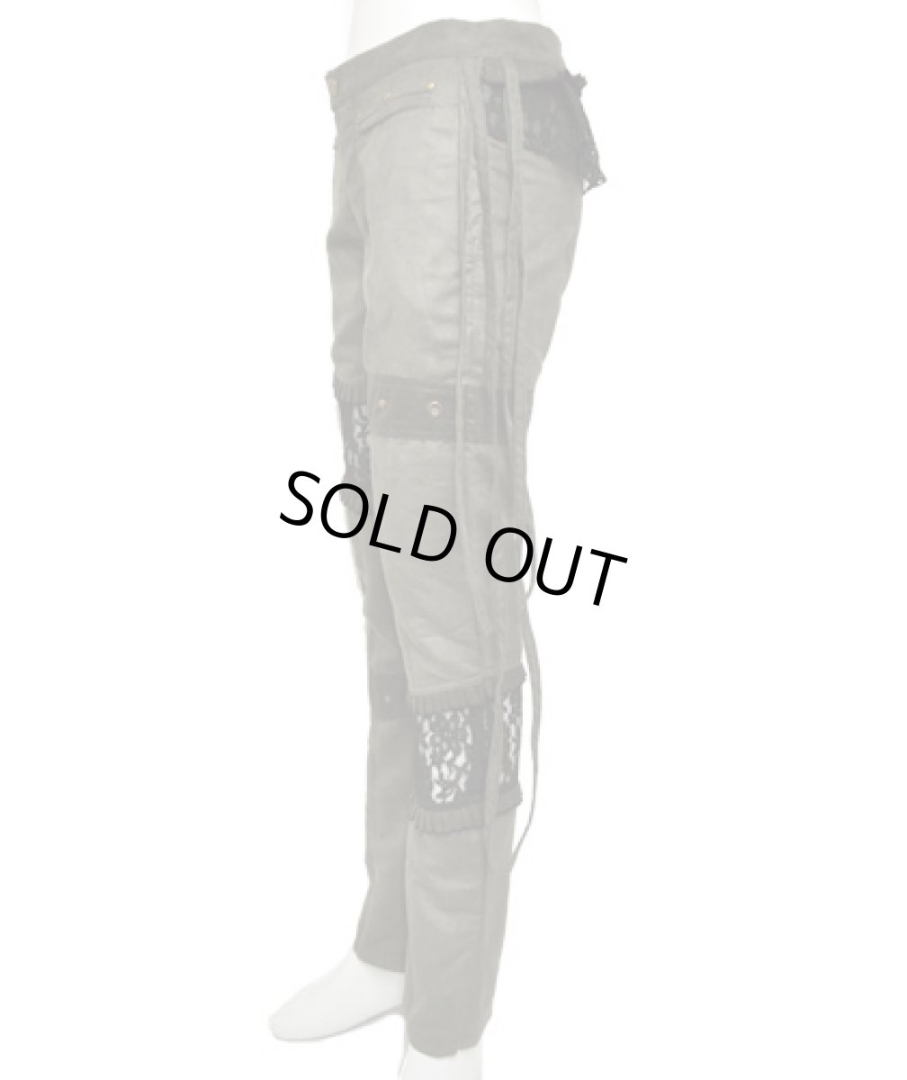 画像2: FLOWER OF LIFE レディース・パンツ / グリーン (2)