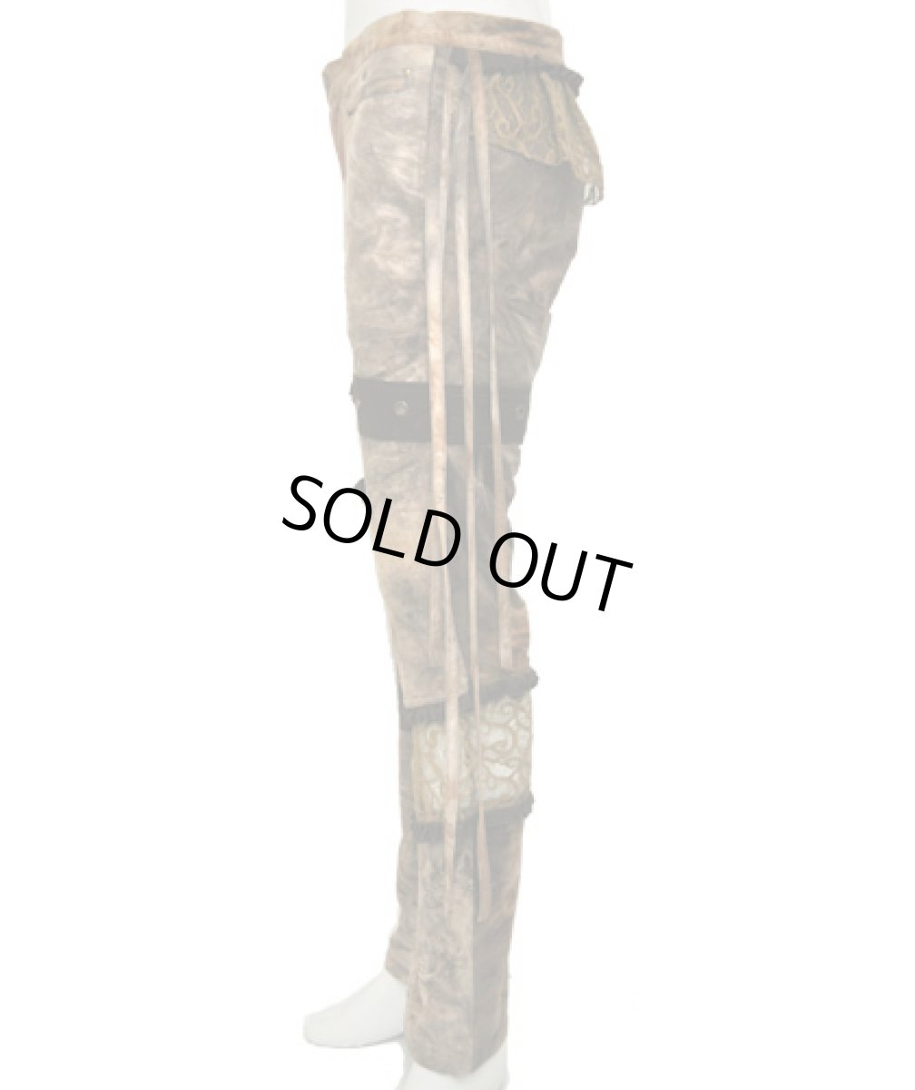 画像2: FLOWER OF LIFE レディース・パンツ / ブラウンミックス (2)