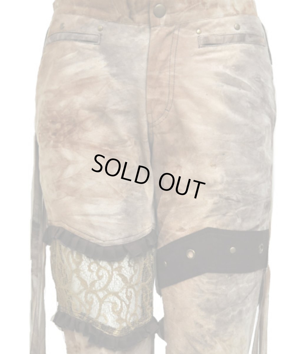 画像4: FLOWER OF LIFE レディース・パンツ / ブラウンミックス (4)